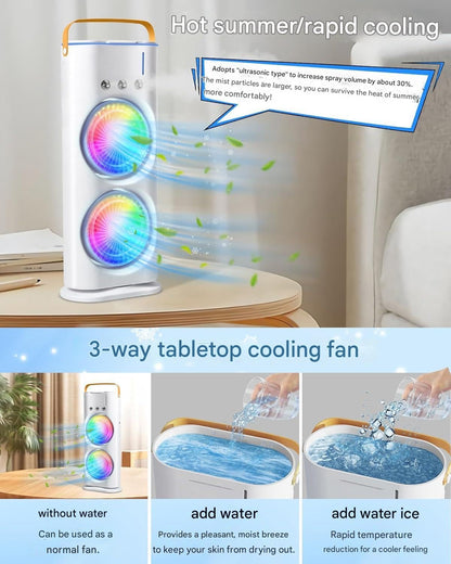 Mini AC – Portable Double-Ended Spray Fan